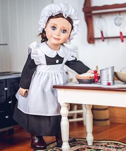 The Queen’s Treasures 18 in Doll Clothes and Accessories, 5 PC Kitchen Maid Uniform with Dress, Cap, Apron, Pantaloons. Includes Boots. Fits American Girl Dolls. USA Brand-Tariff Price, Sorry! 2