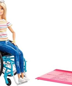 Barbie Fashionistas Doll, Blonde with Wheelchair and Ramp