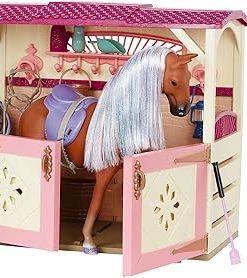 Glitter Girls – Floe, Celestial & All Asparkle Acres Poseable 14-inch Doll, Horse, and Stable Accessory – Equestrian Playset – Toys for Kids Ages 3+ 2