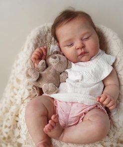 -20 Inch Reborn Baby Dolls Lifelike Newborn Bebe Sleeping Baby Dolls Cute Face with Outfit & Accessories Playmates for Age 3+ 2