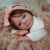 Milidool Black Reborn Baby Dolls Girl Doll 22 inch African American Lifelike Newborn Baby Girl Dolls Realistic Silicone Baby Doll That Look Real with Lamb Theme Set Gift 3