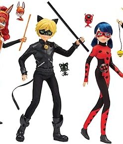 Miraculous Ladybug Heroez 4-Pack Dolls w/Exclusive Ladybug Doll by Playmates Toys