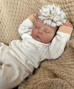 Pinky Reborn Baby Dolls 20 inches Realistic Newborn Soft Vinyl Baby Doll Toy Accessories Birthday Gift for Age 3+ 2
