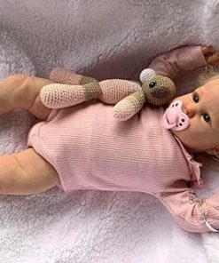 Zero Pam Lifelike Reborn Baby Dolls Toddler Blonde Hair Girl 24 Inch Real Life Baby Dolls That Look Real Reborn Babies Realistic Babies Doll Soft Newborn Doll for Kids 2