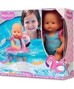 Time to Swim Soft Baby Doll with Cute Swimsuit and Float, 12″ Doll 2