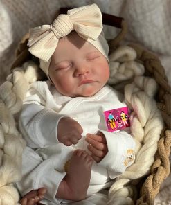 Anano Realistic Reborn Baby Toddler Boy 19 Inch Reborn Babies That Look Real and Feel Real Life Like Baby Dolls Real Life Newborn Silicone Baby Doll Girl (Country)