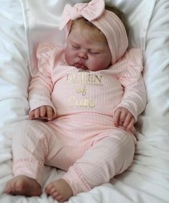 Zero Pam Real Life Reborn Baby Dolls Realistic Girl Soft Cloth Body, 24 inch Newborn Girl Big Size Silicone Baby Dolls Handmade Lifelike Weighted Vinyl Reborn Asleep Toddler with Accessories for Kids