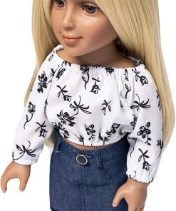 I’m A Girly Fashion Doll Zoe w/Golden Blonde Interchangeable Removable Synthetic Wig to Style – Fashionista Model Figure for Kids 8+ Years – 18″ Tall 2