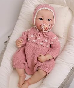 Zero Pam 19 Inch Reborn Baby Dolls Girls with Vinyl Full Body, 48 CM Anatomically Correct Newborn Silicone Toddler Doll Eyes Open with Clothes and Doll Accessories for Kids Age 3+ 2