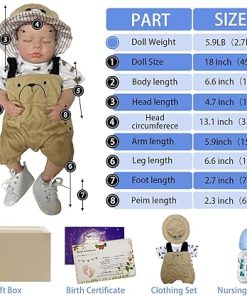 Otard Dolls 18 Inch Realistic Reborn Baby Dolls: Full Body, Handmade, Silicone 2