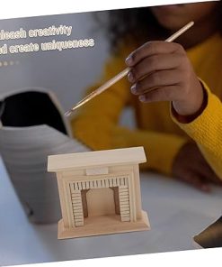 VICASKY 5pcs Dollhouse Mini Furniture Miniature Fireplace Doll House Accessory Miniature Model Scenery Decor 2