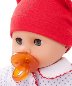 Gotz Boy Muffin 13″ – Bald Soft Body Baby Doll in Red White & Blue Footed Pajamas with Blue Sleeping Eyes 2