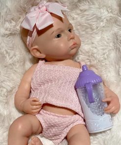 OtardDolls 13 Inch Reborn Baby Dolls Silicone Full Body Lifelike Reborn Doll Realistic Silicone Baby Dolls with Accessories Cloth Set for Children and Collectors 2