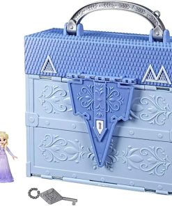 Disney Frozen Pop Adventures Arendelle Castle Playset with Handle, Including Elsa Doll, Anna Doll, & 7 Accessories – Toy for Kids Ages 3 & Up, Blue