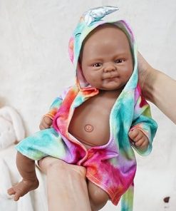 14″ Reborn Baby Dolls, Full Silicone Baby Boy, Realistic Soft Silicone Newborn Baby Doll, Real Full Body Silicone Reborn Baby Dolls with Feeding Accessories