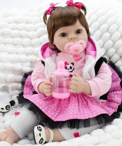 Reborn Baby Dolls Girl Set- 22 Inches Realistic Soft Vinyl Newborn Baby Doll That Look Real, Best Toy for Kids Ages 3+