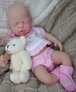 Mire & Mire Reborn Baby Dolls 12″ Girl Full Body Silicone Baby Doll Realistic- Baby Dolls That Look Real Sleeping Baby Doll 2