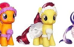 My Little Pony, Wedding Flower Fillies Set, Sweetie Belle, Apple Bloom, and Scootaloo, 3-Pack