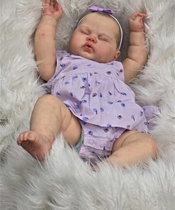 Anano Realistic Reborn Toddler Girl Baby Dolls Real Life Veins 24 Inch Life Like Newborn Baby Dolls That Look Real Newborn Silicone Babies with Clothes & Accessories for Kids 3+ 2