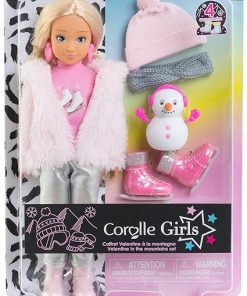 Corolle Girls Valentine in The Mountain Doll Set with 4 Accessories, 28 cm, from 4 Years