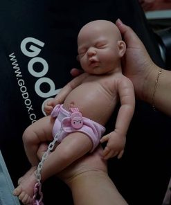 12″ Lifelike Reborn Baby Dolls, Full Silicone Reborn Baby Girl Realistic-Newborn Baby Doll Sleeping Girl Real Life Baby Dolls with Clothes Set & Feeding Accessories 2