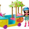 Mattel Enchantimals Junglewood Boat & Merit Monkey Doll, Multi Color