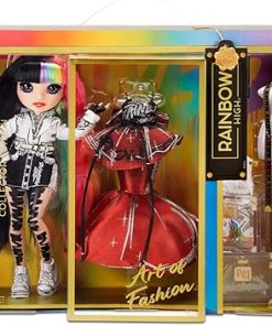 Rainbow High 2021 Jett Dawson Collector Fashion Doll with Black and Rainbow Hair, 2 Designer Outfits to Mix & Match Accessories, Gift for Kids & Collectors, Toys for Kids Ages 6 7 8+ to 12 Years 2