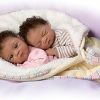 The Ashton-Drake Galleries So Truly Real Twin Baby Dolls, Jada and Jayden Set, 13 inches, Handcrafted Collectible (Yellow)