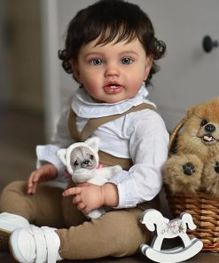 Anano Reborn Toddler Dolls That Look Real Baby Teeth 24 Inch Realistic Baby Dolls Real Life Like Looking Baby Dolls Silicone Baby Reborn Doll for Kids 3+ Present 2