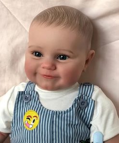 iCradle Reborn Toddler Realistic Baby Girl Doll,24 Inch 60cm Newborn Baby That Look Real Handmade Doll with Hand-Drawing Hair Blue Eyes Toy Accessories Gift for Collection & Kids Age 3+