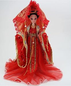Realistic 3D Oriental Belly Dancer Doll – Chinese Antique Collectible Decoration for Play House, Holiday, Christmas, Birthday Gift