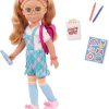 Glitter Girls – 14-Inch Fashion Doll – Green Eyes & Blonde Hair – Backpack, Glasses, & School Accessories – Plaid Overalls & Pink Shoes – 3 Years + – Liddy