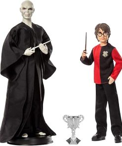 Harry Potter Collectible Doll 2-Pack, Gift Set with 12 Inch Voldemort Doll and 10.5 Inch Doll, with Film Inchspired Fashions and Wands