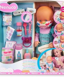 are You Sick Soft Doll with Thermometer, Medicine with Spoon, Vaccine, Colored B Dolland-Aids, Spray Bottle, 14″ Doll