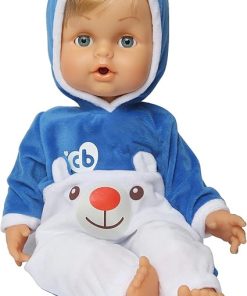 Polar Bear Doll is Ready for Winter with a Soft and Warm Onesie, with Pacifier to Calm him When Crying, 42 cm, for Girls from 2 Years, CCB74000, Giochi Preziosi 2