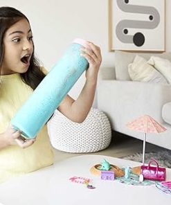 Barbie Color Reveal Foam! Doll & Pet Friend with 25 Surprises: Scented Bubble Solution, Outfits, Hair Extension, Accessories, Kid Bracelet & Charm Hidden in Sand; Sunny Watermelon-Theme 2