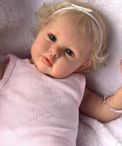 Anano Lifelike Reborn Baby Toddler Dolls Realistic Veins 24 Inch Baby Reborn Dolls Realistic Newborn Baby Dolls Real Life Baby Dolls Body Silicone Babies for Kids 3+