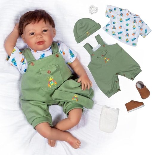Paradise Galleries Realistic Reborn Baby Doll Jannie de Lange Sculptor and Artist Designer Doll Collection 21 Inch with Accessories Special Birthday Gift Ages 3 and up - Snuggle Bug