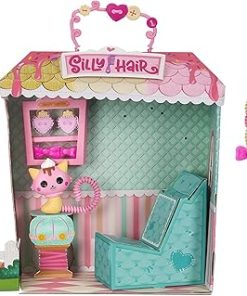 Lalaloopsy Silly Hair Scoops Waffle Cone Doll & Pet Cat, 13″ Ice Cream Multicolor Hair Styling Doll & 11 Accessories, Salon Playset – Kids Gifts, Toys for Girls Ages 3-103 2