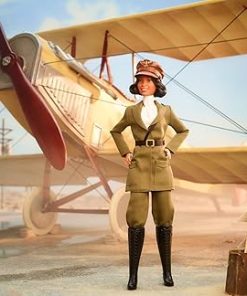 Barbie Inspiring Women Collector Series: Bessie Coleman Doll, Signature Edition, Aviator Suit, Displayable Packaging, HJX36 2
