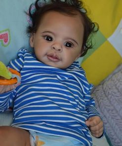 Reborn Baby Dolls 23 Inch Realistic Black Boy Girl Dolls With Realistic Features, Comes With Accessories 2