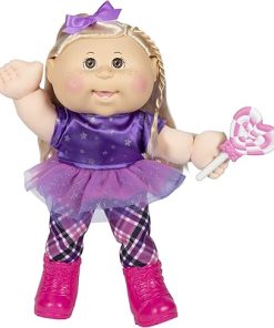 Cabbage Patch Kids 14″ Kids – Blonde Hair/Brown Eye Girl Doll in Rocker Fashion