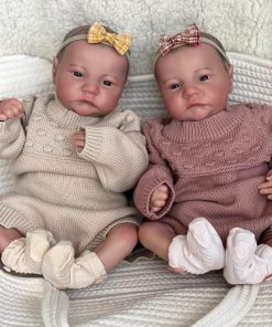 iCradle Lifelike Reborn Baby Doll 19 inch 48 cm Soft Body Realistic Look Newborn Dolls Handmade Baby Twin Doll Toy for Ages 3+