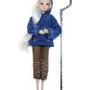12″ Female/Girl Jack Frost Doll with a Complete Costume Set: Hoodie, Pants & Cane