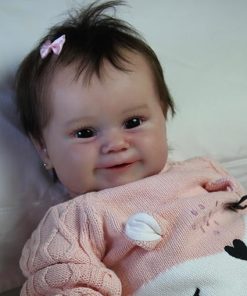Zero Pam Reborn Baby Dolls Silicone Full Body Maddie Baby Girl 20 Inch Realistic Newborn Babies Real Lifelike Soft Vinyl Babies Doll That Look Real Adorable Washable Doll for Kids