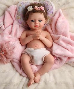 BABESIDE Lifelike Reborn Baby Dolls -（Random Clothing delivery） 16 Inch (Weight 4 lb) Full Platinum Silicone Realistic-Newborn Baby Doll Full Silicone Real Life Cute Baby Dolls with Toy Accessories 2