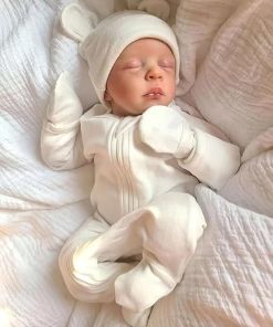 TERABITHIA Lifelike Reborn Baby Dolls Crafted in Cuddly Cloth Body – 18Inches Sleeping Realistic Newborn Baby Girl Dolls That Look Real and Feel Real 2