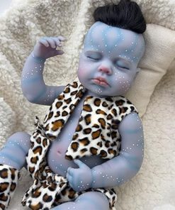 Zero Pam 20 inch Reborn Avatar Baby Dolls Silicone Full Body Boy Lifelike Full Vinyl Sleeping Newborn Baby Dolls Boy Eyes Closed Anatomically Correct Infant Babies Toddler Doll with Accessories 2