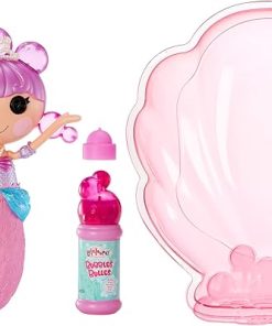 Lalaloopsy Bubbly Mermaid Doll- Ocean Seabreeze & Pet Jellyfish, Doll’s Hair Makes Bubbles & Pet Squirts Water, Shell tub, Bubbles Solution & Reusable Packaging Playhouse, for Ages 3-103, 578970