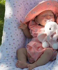 BABESIDE Lifelike Reborn Baby Dolls – 20-Inch Soft Full Vinyl Body Realistic-Newborn Sleeping Baby Girl Doll with Toy Accessories Gift Set for Kids & Collection